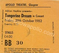 Tangerine Dream - 29/10/1982