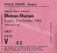 Duran Duran - 31/10/1982