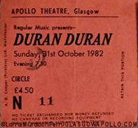 Duran Duran - 31/10/1982