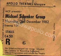 Michael Schenker Group - Vandenberg - 02/12/1982