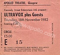 ULTRAVOX - Messengers - 12/01/1983