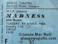 Madness - Jo Boxers - 08/03/1983