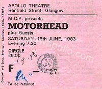 Motorhead - Anvil - 18/06/1983