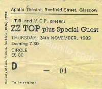 ZZ Top - Wendy and the Rockets - 24/11/1983