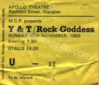 Y&T - Rock Goddess - 27/11/1983