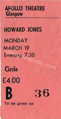 Howard Jones - Endgames - 19/03/1984