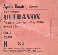 ULTRAVOX - 16/05/1984