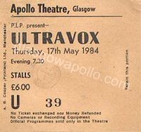 ULTRAVOX - 17/05/1984