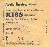 KISS - Bon Jovi - 05/10/1984