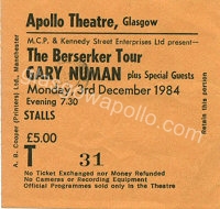 Gary Numan - Hohokam - Larry Loeber - 03/12/1984