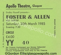 Foster & Allen - 30/03/1985