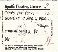 Tears for Fears - Vitamin Z - 07/04/1985