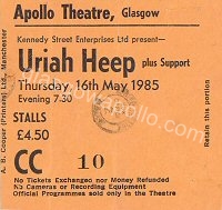 Uriah Heep - Pallas - 16/05/1985